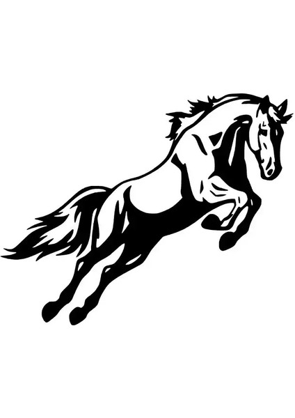 Zıplayan At Duvar Dekor Sticker 40 x 32 cm