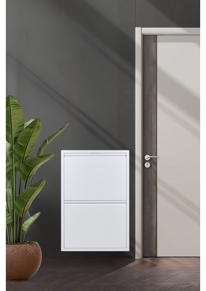 2 Li Beyaz Metal Ayakkabılık fiyatları