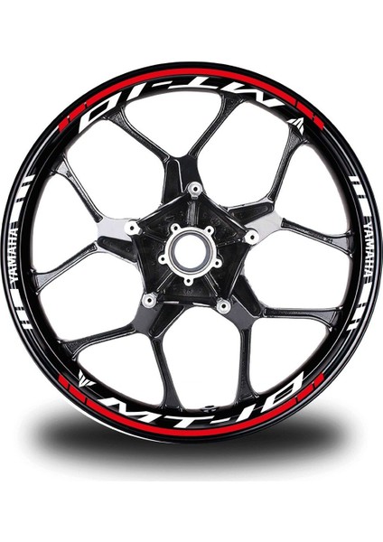 Kırmızı Yamaha mt 10 Jant Sticker Etiket
