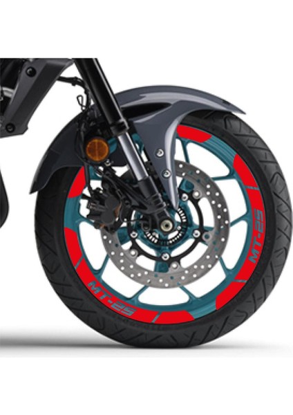 Kırmızı Yamaha Mt-25 Geniş Jant Sticker Etiket Modeli fiyatları