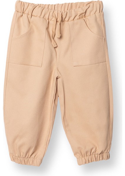 Erkek Bebek Pantolon Gabardin Lastikli Paça