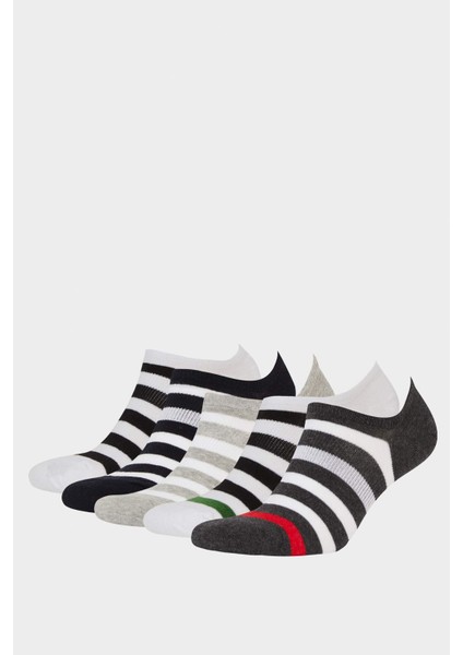 Erkek 5'li Pamuklu Sneaker Çorap F5327AXNS