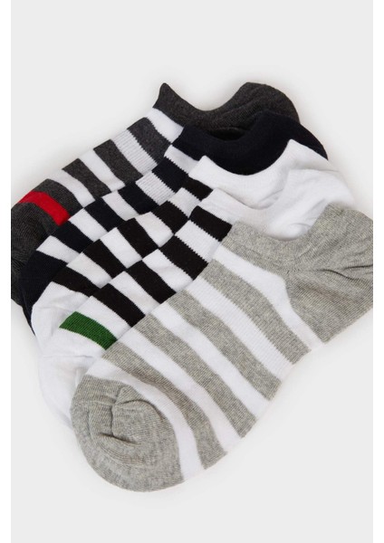 Erkek 5'li Pamuklu Sneaker Çorap F5327AXNS