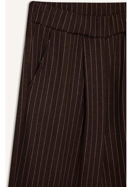 Wide Leg Çizgili Geniş Bol Paça Pantolon G1413AX25WN
