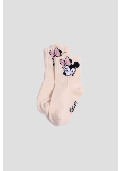 Kız Bebek Disney Mickey & Minnie Kaydırmaz Taban 3'lü Pamuklu Uzun Çorap F6995A5NS fiyatları