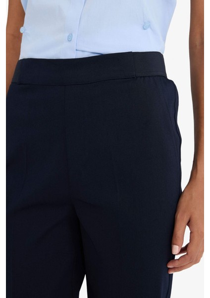 Sigaret Normal Bel Düz Paça Saten Pantolon