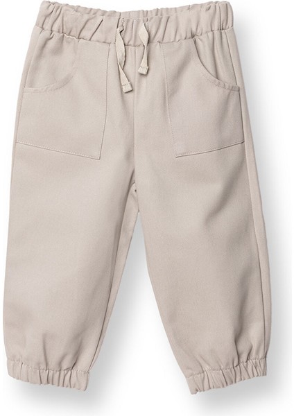 Erkek Bebek Pantolon Gabardin Lastikli Paça