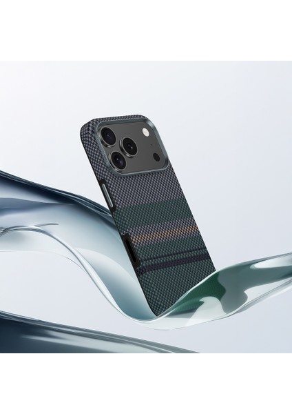 iPhone 17 Pro Max Uyumlu Kılıf M-Safe Şarjlı Karbon Fiber Benks Aurora Armorpro Kevlar Kapak Yeşil indirimleri