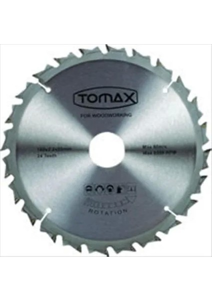 Tomax Sunta Kesme Testeresi (Elmaslı) 160/1,8 20-30 Göbek 24 T Diş