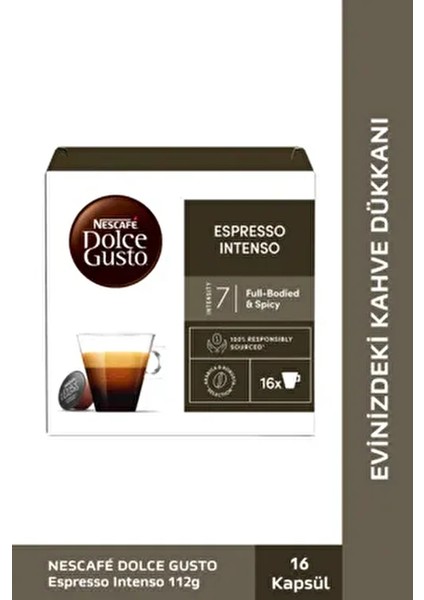 Dolce Gusto Espresso Intenso 16 Kapsül Zengin Aroma ve Yoğun Kahve Deneyimi indirimleri