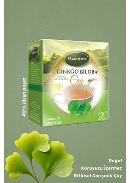 Ginkgo Biloba Çay Süzen Poşet 40'lı Vitamin fiyatları