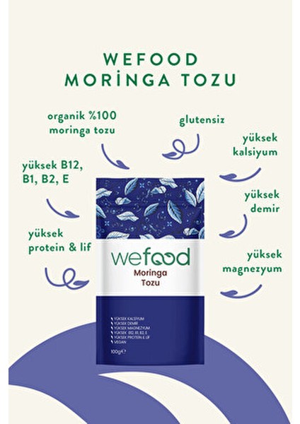 Moringa Tozu 100 gr Glutensiz Doğal Süper Gıda Zengin Besin İçeriği fırsatları