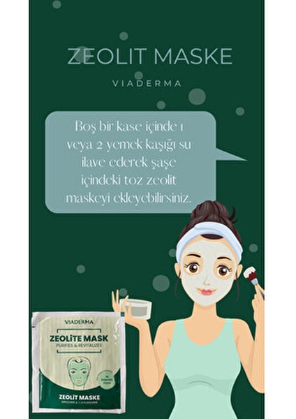 Dermavia Zeolite Maske 15 Adet x 10 gr Derinlemesine Temizleme ve Arındırma Özelliği fırsatları