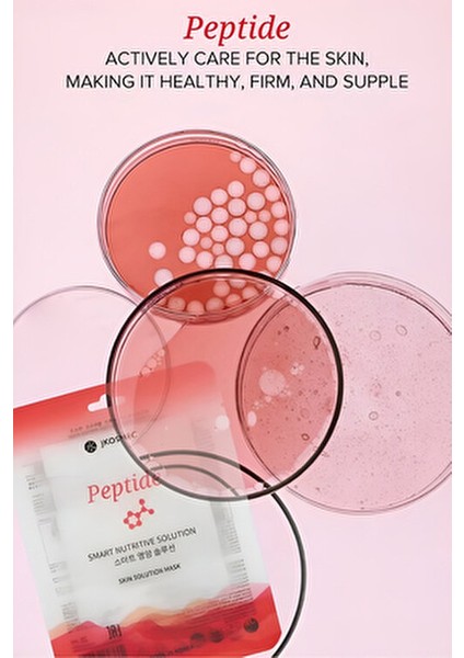 Skin Solution Peptide Mask 1 Adet Onarıcı Etkili Kağıt Maske Tüm Cilt Tipleri için indirimleri