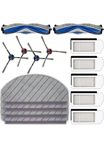 Ecovacs Deebot N20 PLUS/N20 Pro Plus Robotik Vakum Temizleyici Aksesuarları Silindir Fırça Yan Fırçaları Filtreler Paspas Pedleri (Yurt Dışından) fırsatları
