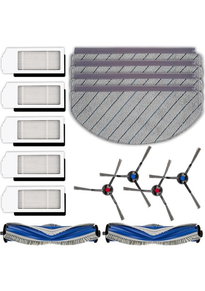 Ecovacs Deebot N20 PLUS/N20 Pro Plus Robotik Vakum Temizleyici Aksesuarları Silindir Fırça Yan Fırçaları Filtreler Paspas Pedleri (Yurt Dışından) indirimleri