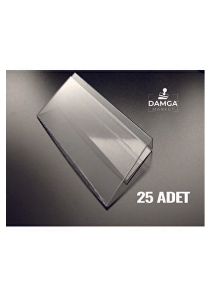 Pvc 25 Adet 4x8 cm Rafönü Askılı Fıyat Etiketlik,tel Sepete, Cam Rafa Asılabilir Kanallı Etiketlik fiyatları