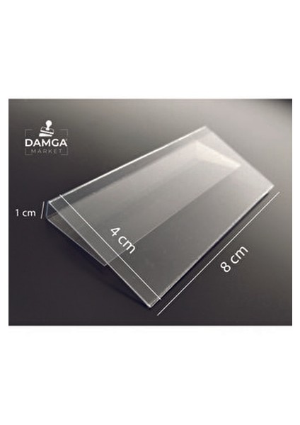 Pvc 25 Adet 4x8 cm Rafönü Askılı Fıyat Etiketlik,tel Sepete, Cam Rafa Asılabilir Kanallı Etiketlik fırsatları