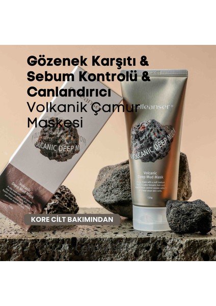 Gözenek Karşıtı & Sebum Kontrolü & Canlandırıcı Volkanik Çamur Maskesi indirimleri