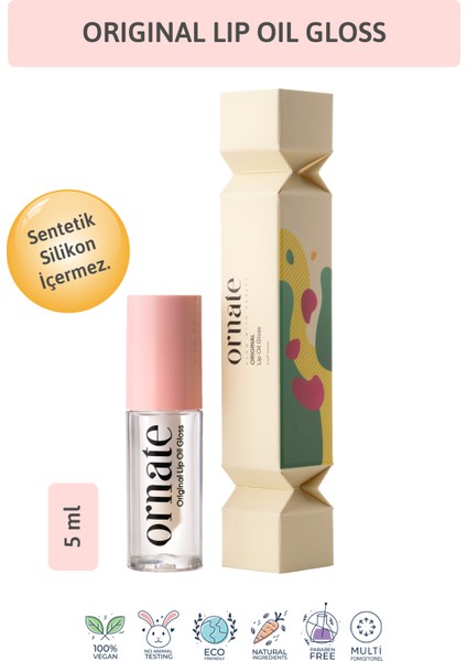 Cherry Lip Oil Gloss | Dolgunlaştırıcı & Nemlendirici & Parlatıcı Dudak Yağı / Cherry 5 ml