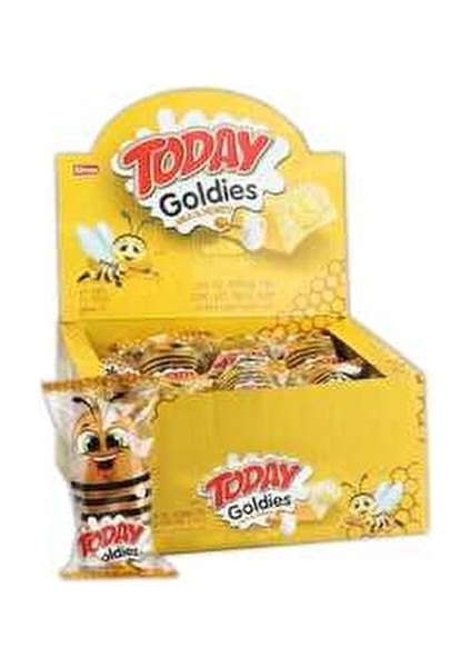 Today Goldies Ballı Sütlü Kek 35 gr 24 Adet Doğal Malzemelerle Lezzetli Atıştırmalık