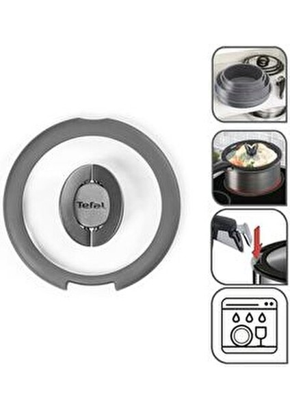 Ingenio 20 cm Siyah Cam Kapak Yedek Parça Dayanıklı Malzeme ile modelleri