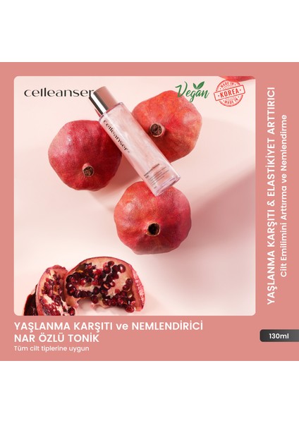 Nar Fermantasyonlu Tonik Tüm Cilt Tipleri İçin Kırışıklık Karşıtı 130 ml