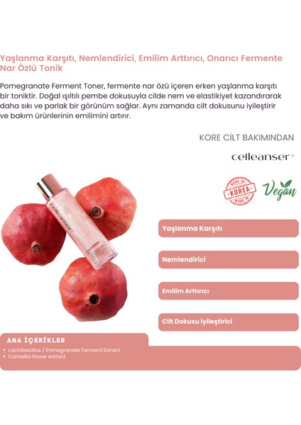 Nar Fermantasyonlu Tonik Tüm Cilt Tipleri İçin Kırışıklık Karşıtı 130 ml fiyatları