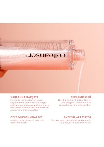 Nar Fermantasyonlu Tonik Tüm Cilt Tipleri İçin Kırışıklık Karşıtı 130 ml modelleri