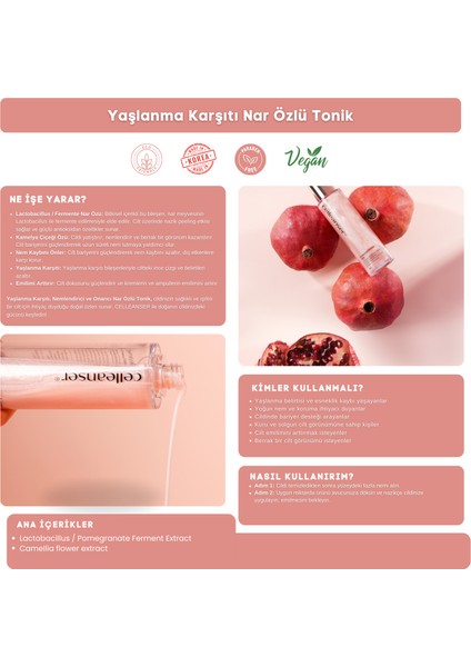 Nar Fermantasyonlu Tonik Tüm Cilt Tipleri İçin Kırışıklık Karşıtı 130 ml fırsatları