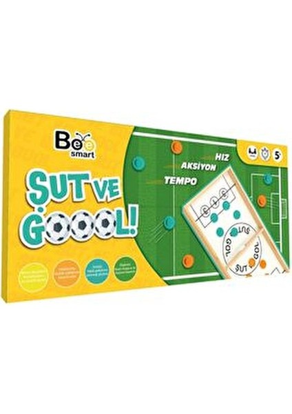 Şut ve Gol Eğlenceli Kutu Oyunu 4 Yaş ve Üzeri için Hız ve Refleks Geliştirir indirimleri