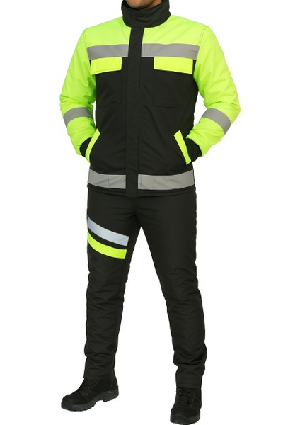 Motorcu Mont & Pantolon Takımı – Kışlık Lacivert, Su ve Rüzgar Geçirmez, Elyaflı, Reflektörlü fiyatları