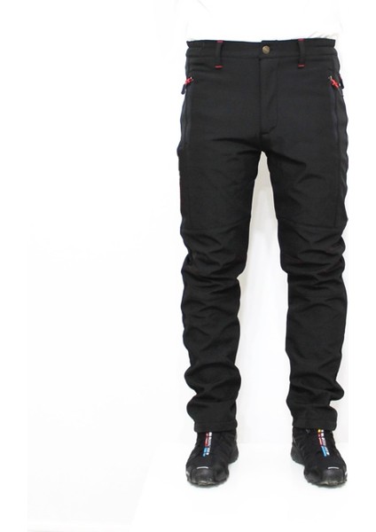 Outdoor Erkek Softshell Pantolon – Su ve Rüzgar Geçirmez, İçi Polarlı, Tactical Outdoor Siyah modelleri