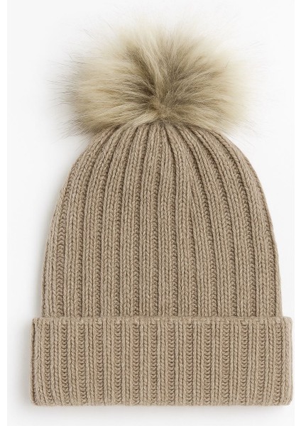 Kadın Ponponlu Triko Bere – Kışlık Sıcak Tutucu Şapka