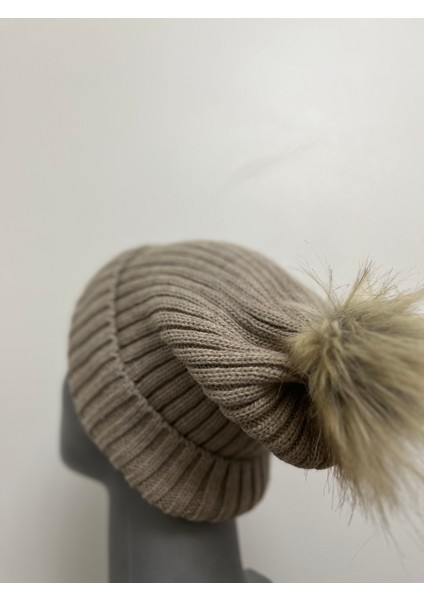 Kadın Ponponlu Triko Bere – Kışlık Sıcak Tutucu Şapka fiyatları