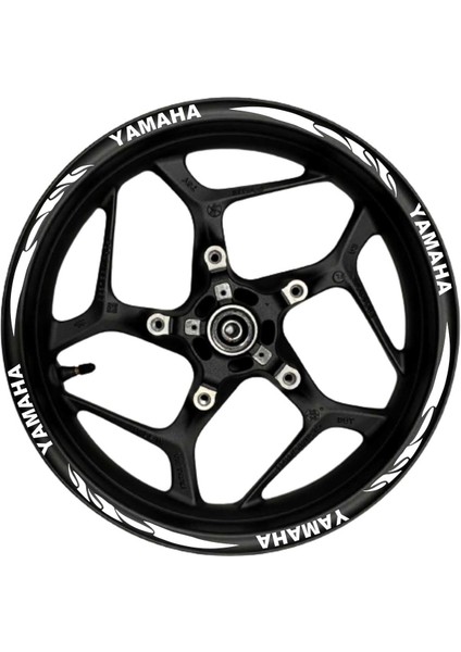 Yamaha Beyaz Yazılı Beyaz Pençe Şeritli