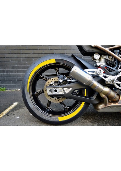 Yeni Özel Motosiklet Lastik Yanağı Sarı Sağ-Sol/ön-Arka fiyatları