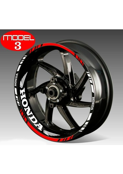 Yeni Özel Motosiklet Jant Şeridi Kanatlı Sağ-Sol/ön-Arka