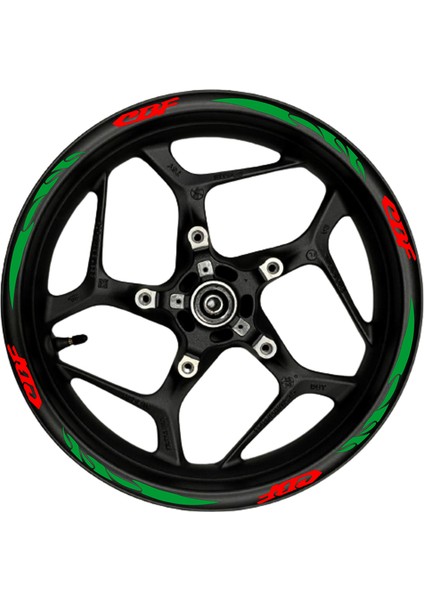 Cbf Kırmızı Yazılı Yeşil Reflektif Pençe Şeritli