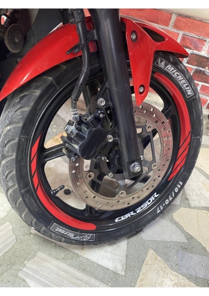 Yeni Özel Motosiklet Jant Şeridi Honda Cbr 250R Sağ-Sol/ön-Arka