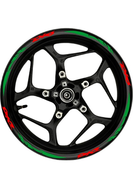 Dio Kırmızı Yazılı Yeşil Reflektif Pençe Şeritli