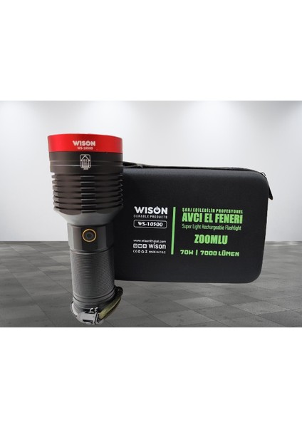Wıson Ws-10500 70w 7000 Lümen Zoomlu Profesyonel El feneri fiyatları