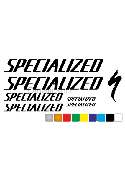 Specialized Bisiklet Kadro Sticker Set Premium Kalite