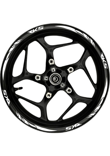 Rks Beyaz Yazılı Beyaz Pençe Şeritli