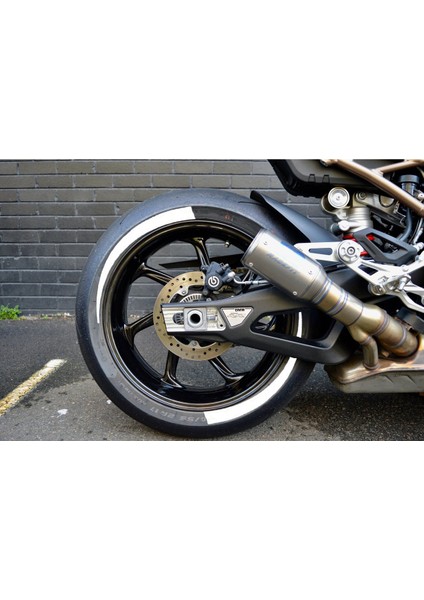 Yeni Özel Motosiklet Lastik Yanağı Beyaz Sağ-Sol/ön-Arka