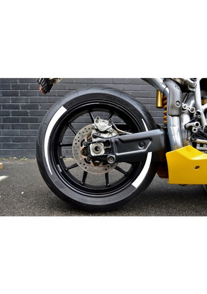 Yeni Özel Motosiklet Lastik Yanağı Beyaz Sağ-Sol/ön-Arka fiyatları