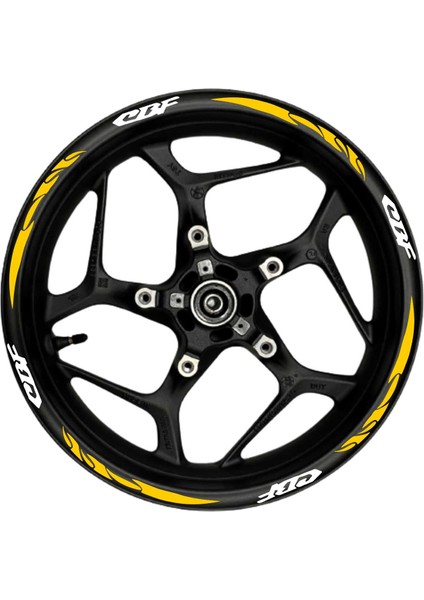 Cbf Beyaz Yazılı Turuncu Reflektif Pençe Şeritli