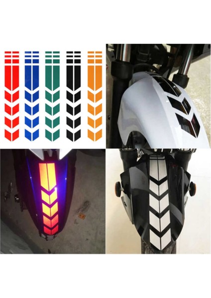 Yeni Özel Motosiklet Çamurluk Sticker Kırmızı 34*5,5 cm