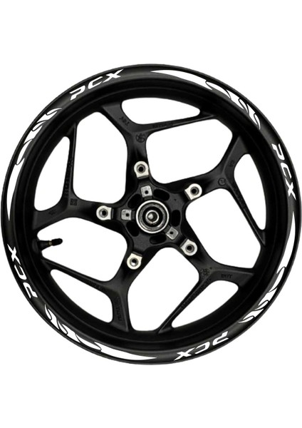 Pcx Beyaz Yazılı Beyaz Pençe Şeritli