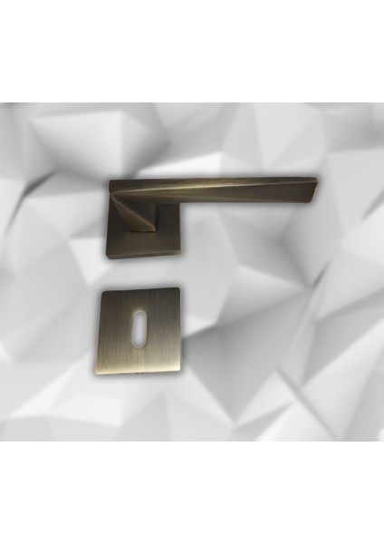 Sole ANTİK Kare Rozetli Kapı Kolu Lüks Oda Kapı Kolu